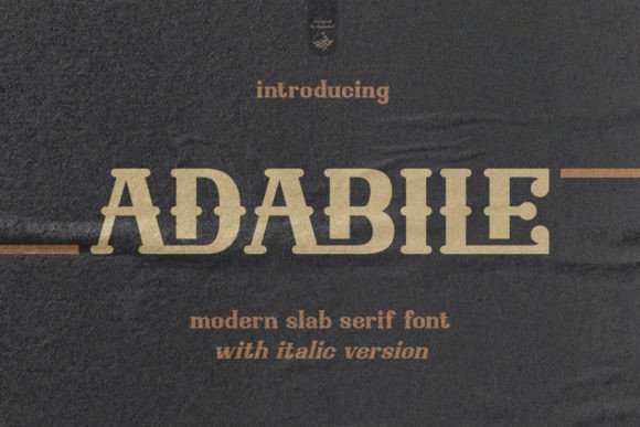 Adabile: A Bold Serif Font for Web Design