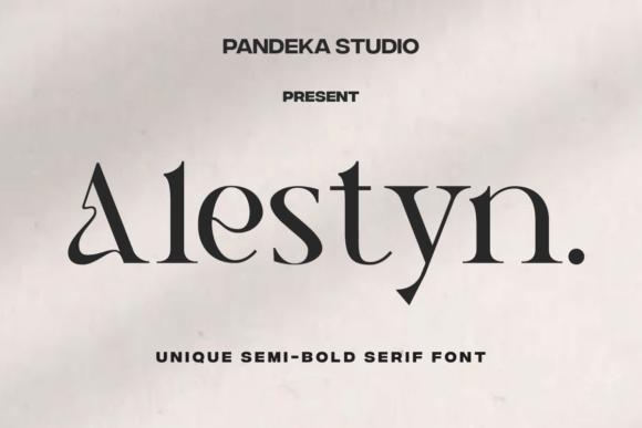 Alestyn: A Serif Font for Creative Makers