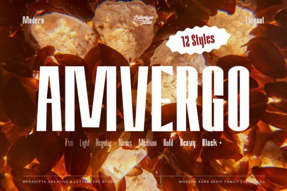Amvergo: A Modern Font for Elegant Design