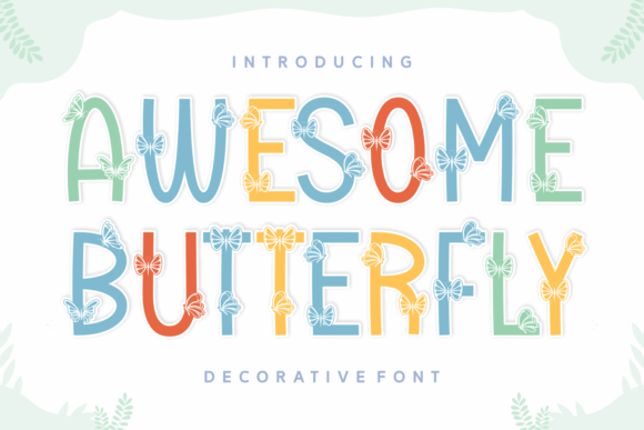 Awesome Butterfly Font