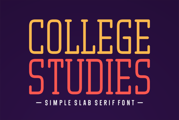 College Studies Font for Business