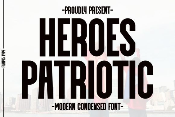 Heroes Patriotic Font for Web Design
