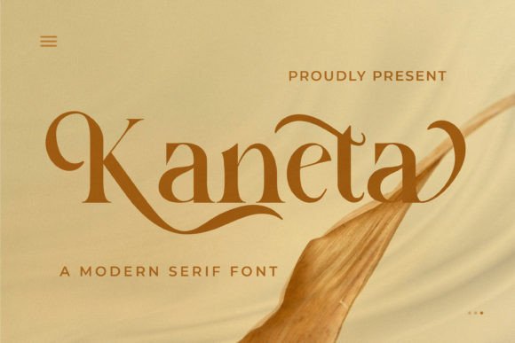 Kaneta: A Stylish Serif Font