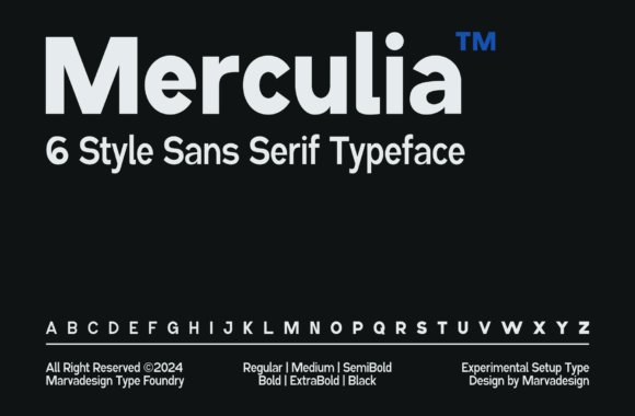 Merculia: A Modern Typeface for Digital Marketing