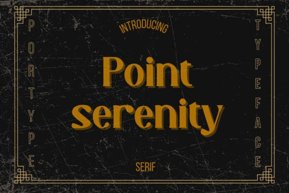Point Serenity: A Serif Font for Elegant Design