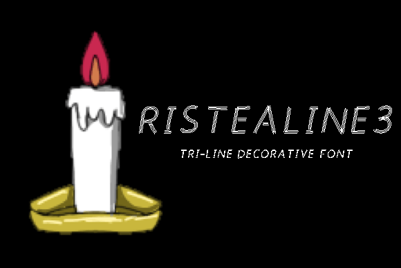 Ristealine3: A Decorative Font for Creative Designers
