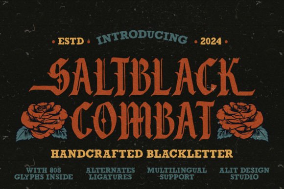Salt Black Combat Font Review