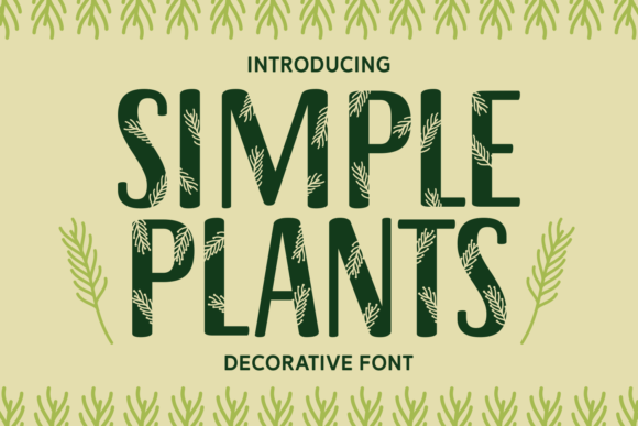 Simple Plants Font for Web Design