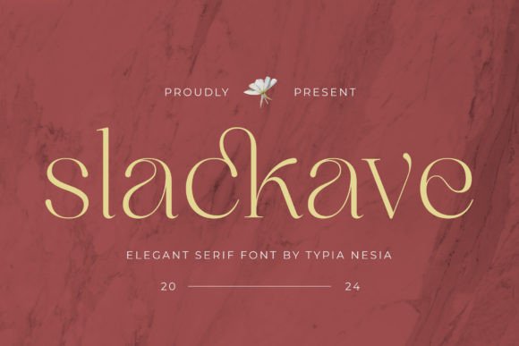 Slackave: A Serif Font for Elegant Campaigns