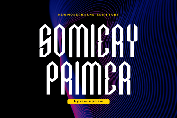 Somiery Primer: A Modern Typeface for Better Reading