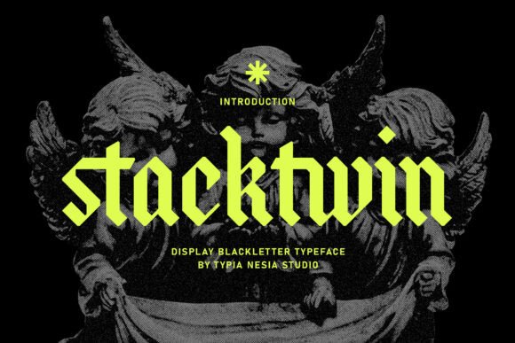 Stackwin: A Bold Gothic Font