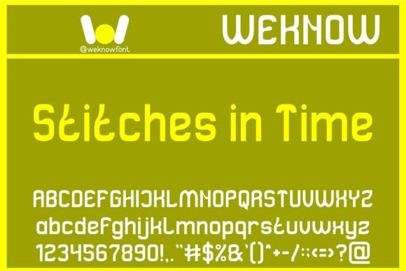 Stitches in Time Font