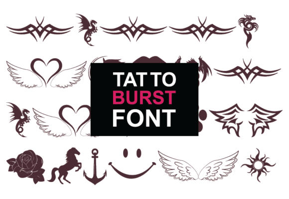 Tatto Burst: A Bold Dingbat for Designers