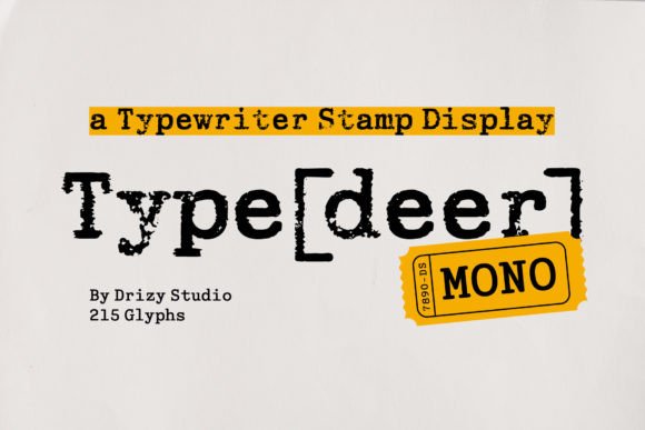 Typedeer Mono: A Unique Typewriter Font