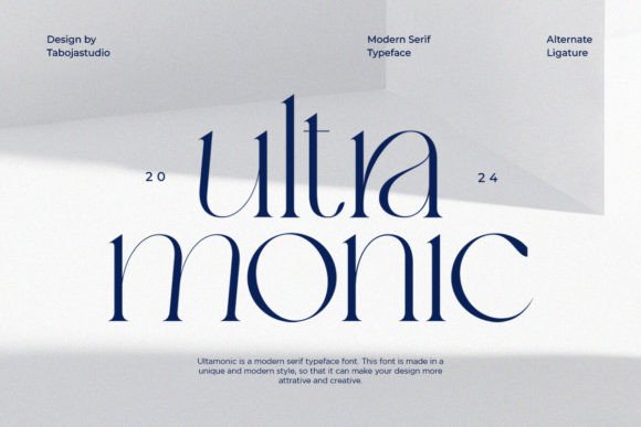 Ultra Monic Font for Elegant Design