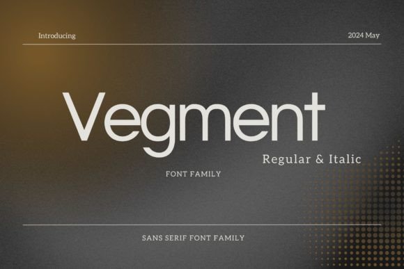 Vegment: A Modern Sans Serif