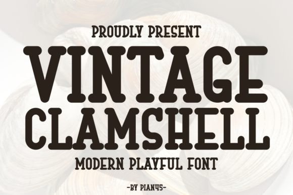 Vintage Clamshell Font