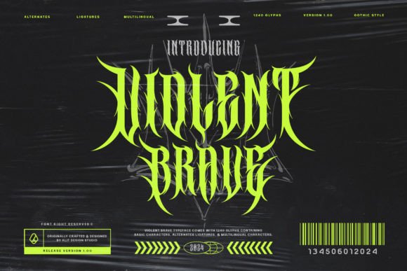 Violent Brave Font for Bold Branding