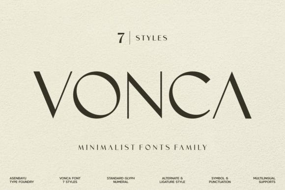 Vonca: A Modern Font for Digital Design