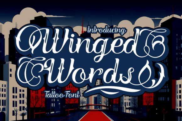 Winged Words Font for Bold Branding